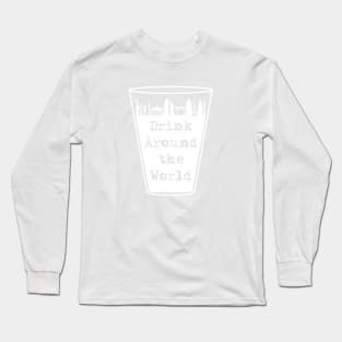 Drink Around the World Skyline Vintage Long Sleeve T-Shirt